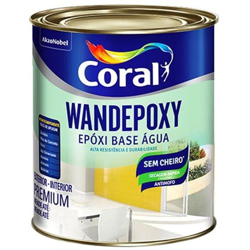 Coral Renova Azulejos Base Água Brilho 900ml Branco