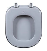 Assento Sanitário Almofadado Vogue Plus Astra, Cinza Real