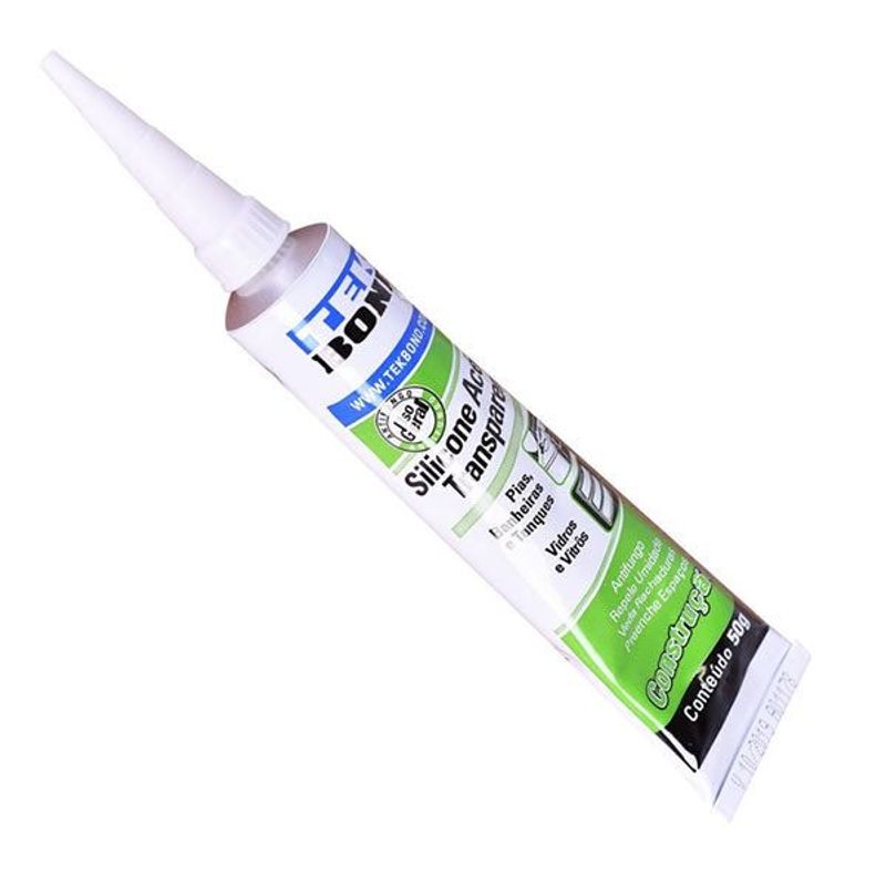 Cola Silicone Acético Transparente Tekbond 50g