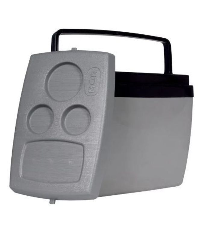 Caixa Térmica Mor, 26 Litros, Cinza e Preta