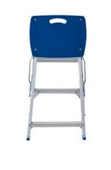 Escada Banqueta Mor de Alumínio, Cor Cinza