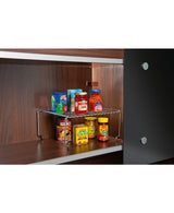 Organizador Retangular Componível Future, Cromado, 32 Cm