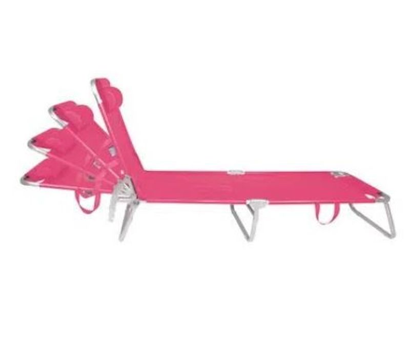 Cadeira Espreguiçadeira Mor de Alumínio, Rosa