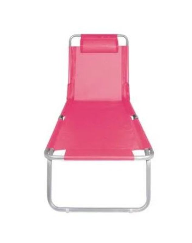 Cadeira Espreguiçadeira Mor de Alumínio, Rosa