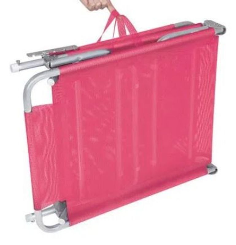 Cadeira Espreguiçadeira Mor de Alumínio, Rosa
