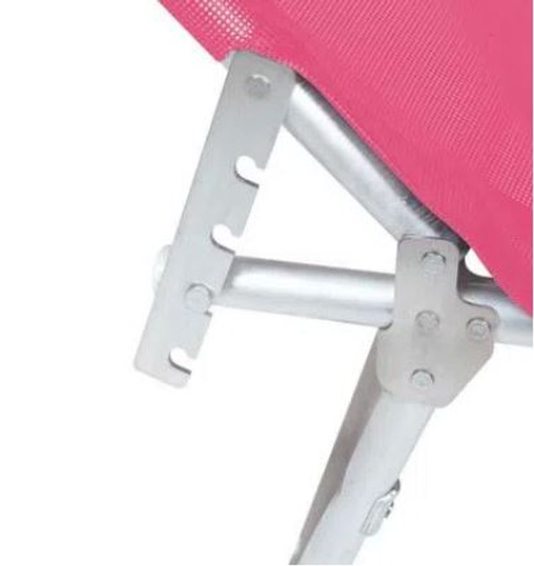 Cadeira Espreguiçadeira Mor de Alumínio, Rosa
