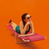 Cadeira Espreguiçadeira Mor de Alumínio, Rosa