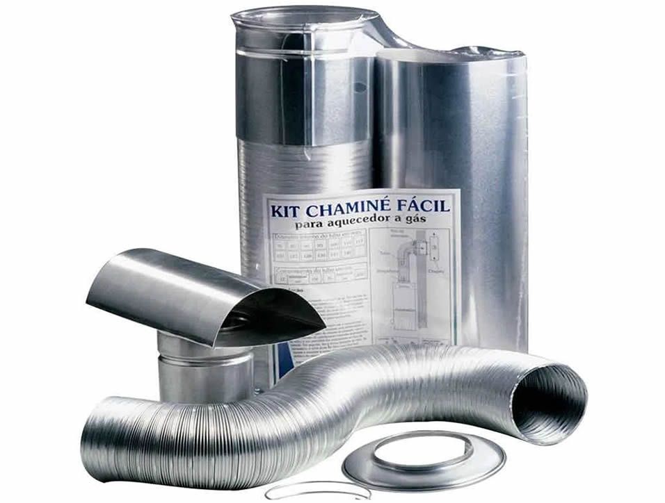 Kit Chaminé Fácil 76mm, Ajustável de 37cm a 150cm