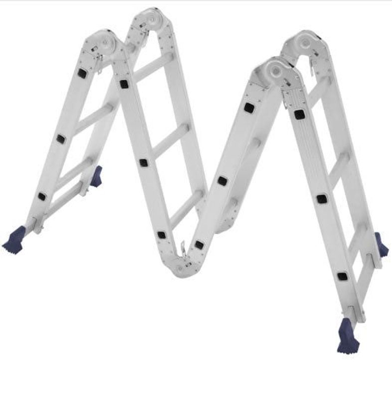 Escada Multifuncional Mor de Alumínio 4x3, 12 Degraus