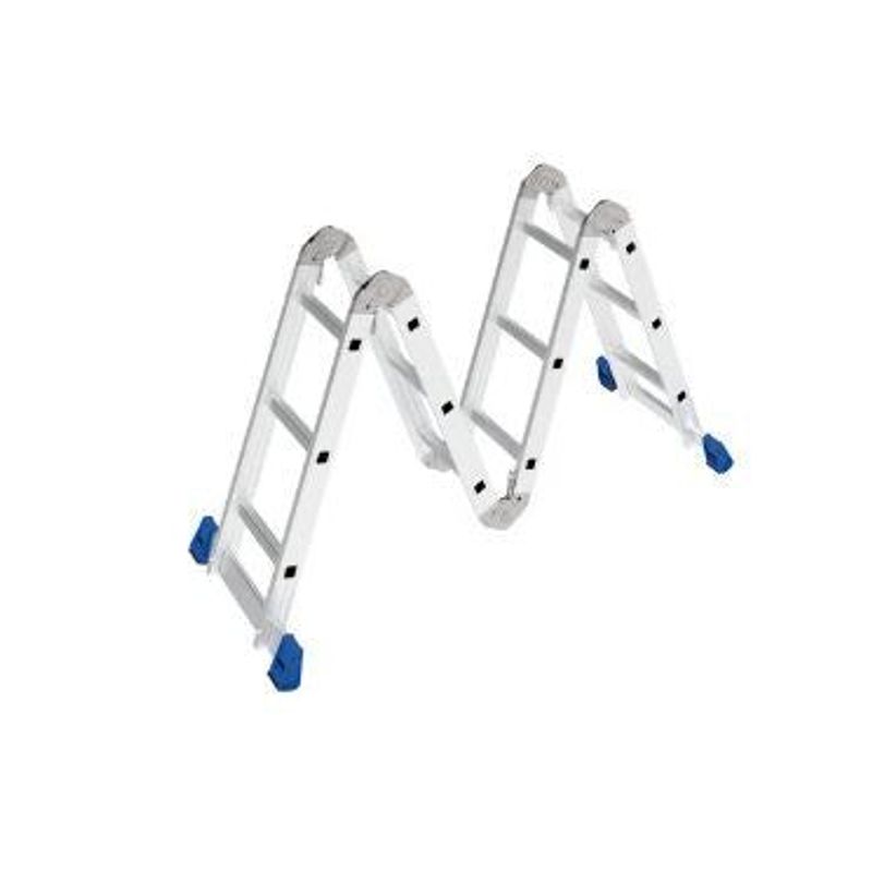 Escada Multifuncional Mor de Alumínio 4x3, 12 Degraus