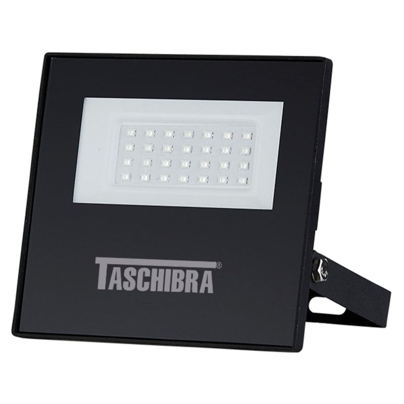 Refletor LED Taschibra 30W Luz Verde, Preto