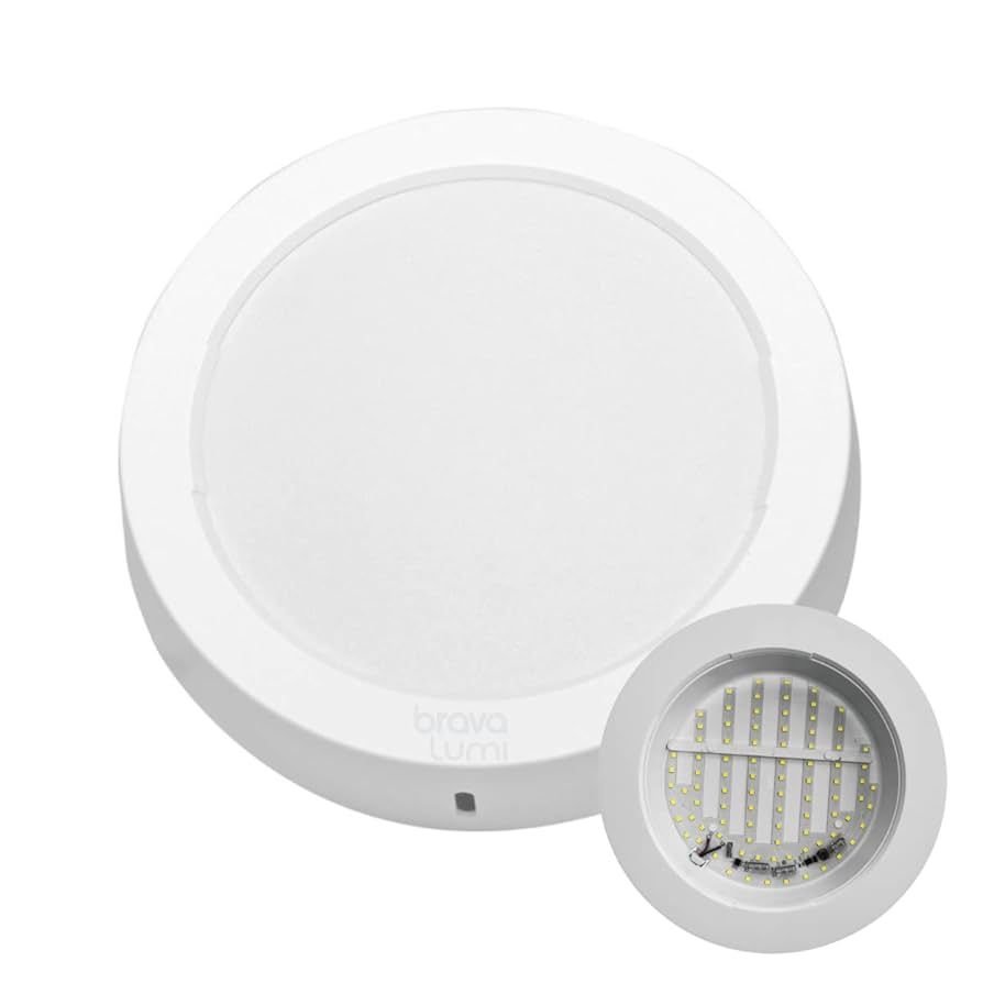 Placa LED Taschibra de Sobrepor Redonda 12W 6500K Bivolt