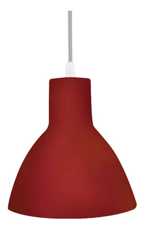 Luminária Taschibra Design TD 622/1 para 1 Lâmpada E27 Vermelha