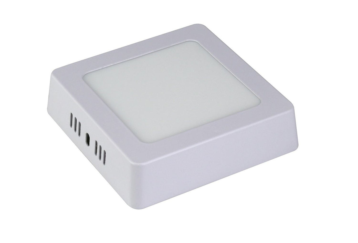 Placa LED Taschibra de Sobrepor Quadrada 6W 3000K Bivolt