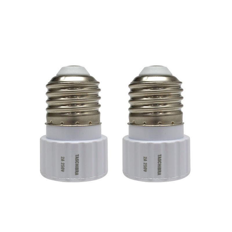 Soquete Adaptador Taschibra E27 para GU10 - 2 Peças