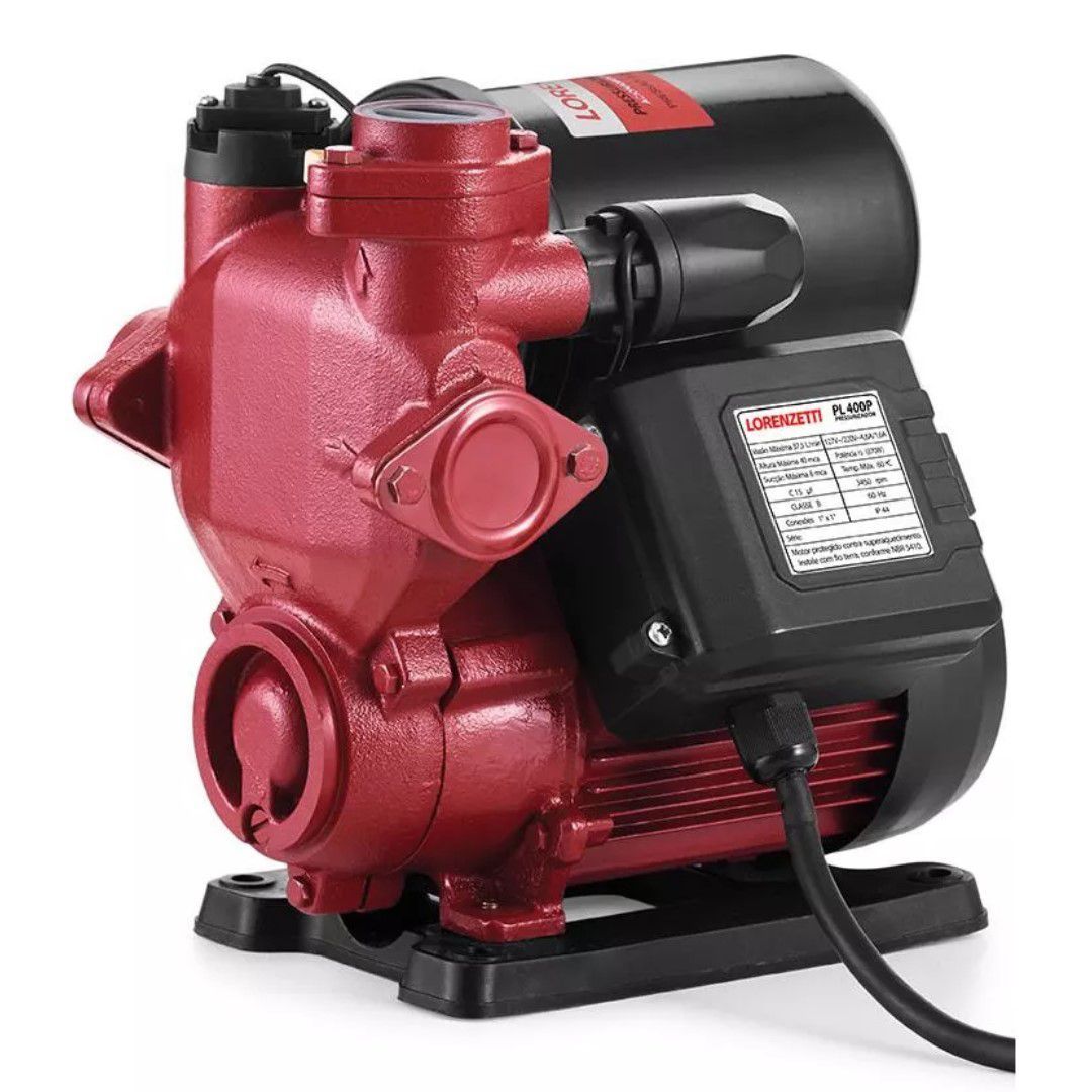 Pressurizador PL400P - Lorenzetti - Bivolt 370W 40 m.c.a. - Pressão Constante