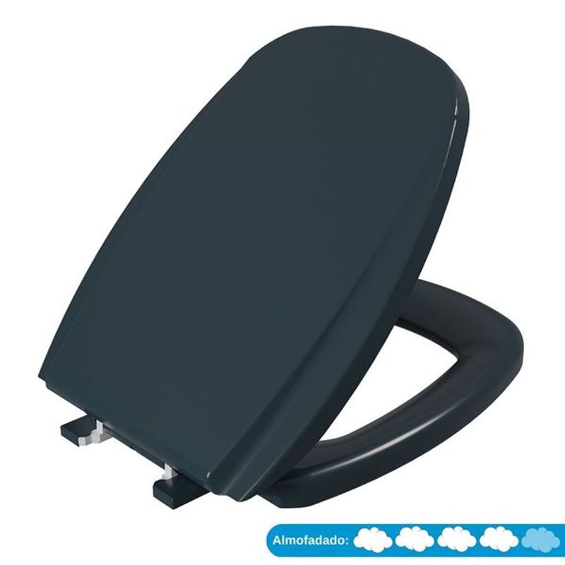 Assento Sanitário Almofadado - Astra - Monte Carlo Ébano Antifungos - Conforto e Higiene