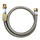 Ligação Flexível Trançada - Gás - Jackwal - 1/2 Pol. x 1,00m Inox - Segurança