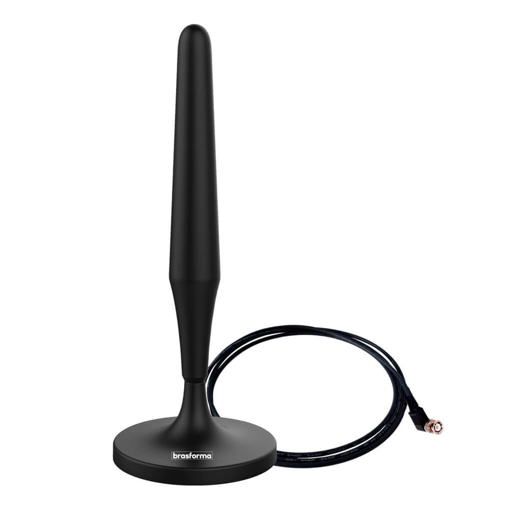 Antena Interna - HDTV Digital - Brasforma - UHF Plástico ABS Preto - Qualidade