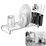 Escorredor de Louças - Compacto - Future - Cromado Rust Free 5 Pratos - Organização