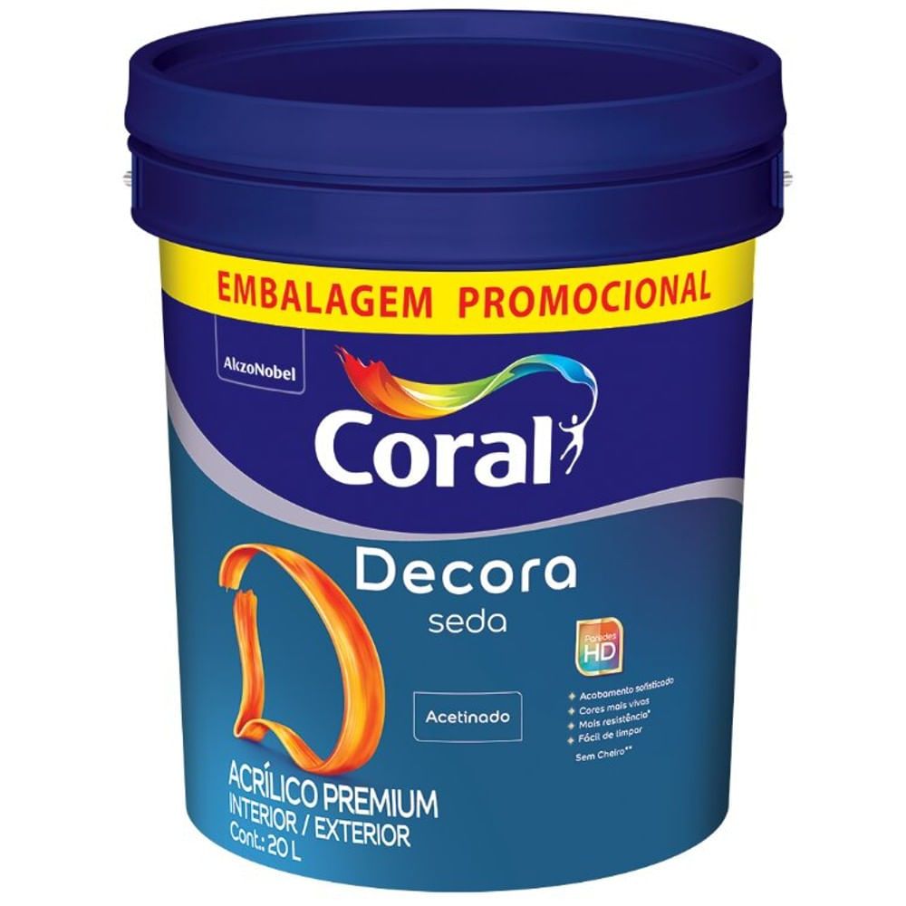 CORAL DECORA SEDA AC BRANCO 20 L