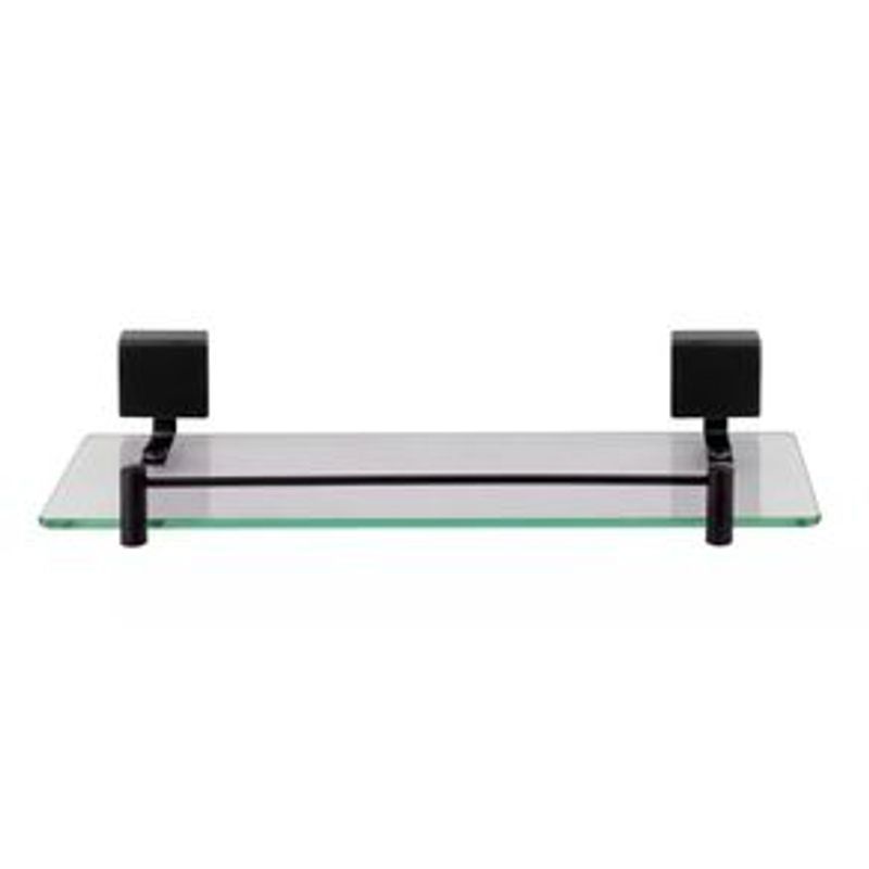 Prateleira de Vidro Misu Black para Banheiro