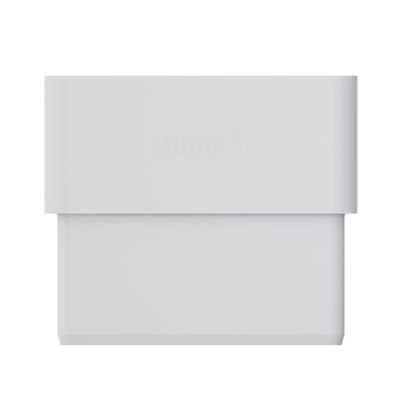 Acoplamento Retangular TIGRE Aquapluv Style Branco 105x70mm