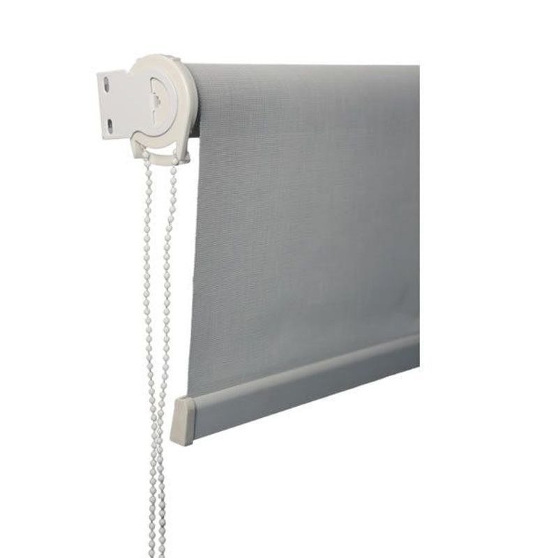 Persiana Rolo Solar Cinza 120x260cm | Bloqueio UV 97%