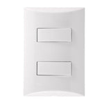 Interruptor Duplo Simples Iriel Brava 2 Branco