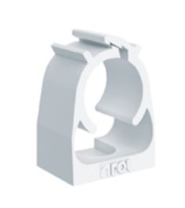 Abraçadeira de PVC para Eletroduto 3/4" Branco Inpol