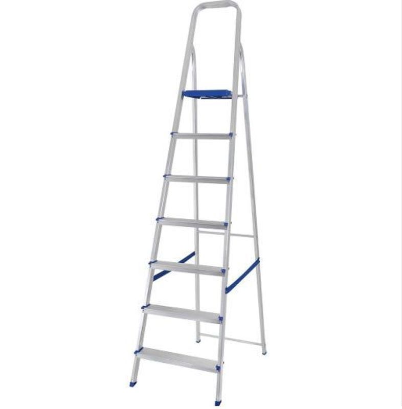 Escada Doméstica Mor de Alumínio 7 Degraus