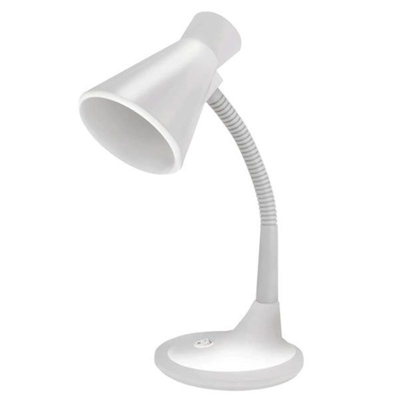 Luminária de Mesa Taschibra TLM-03 Branca E-27 Ajustável para Estudo