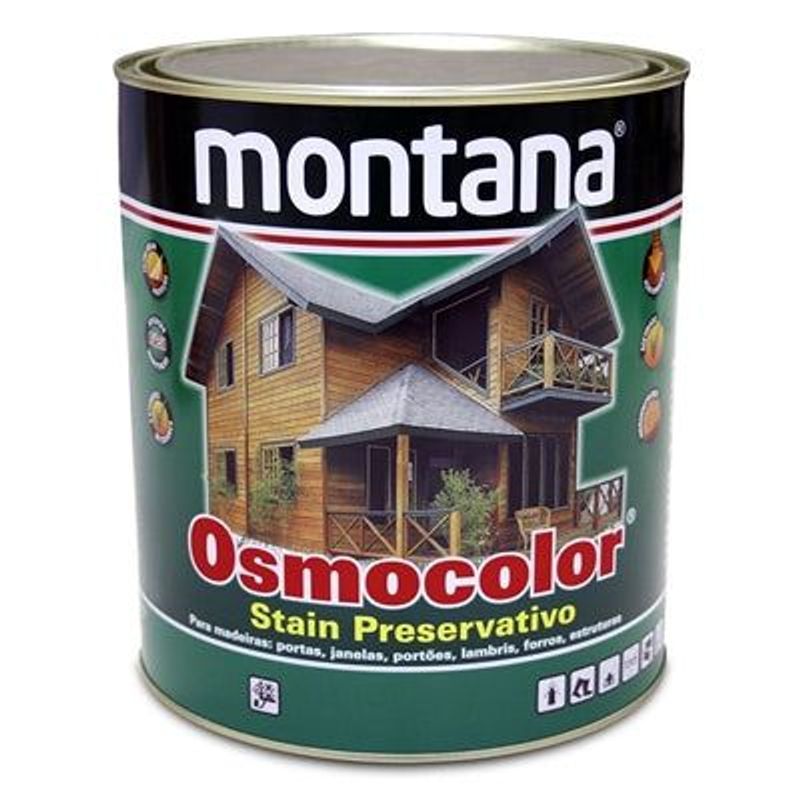 OSMOCOLOR ST Canela 0.9L - Stain Impregnante para Madeira com Proteção UV e Acabamento Acetinado
