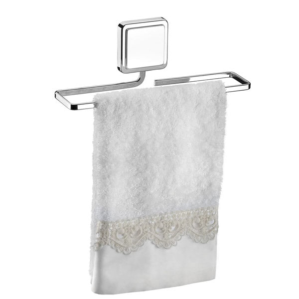 Toalheiro Lavabo Future 25cm Cromado Com Adesivo