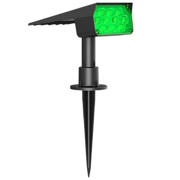 SPOT SOLAR DUAL COLOR 50 LUMENS 3000K  VERDE