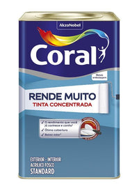 Tinta Acrílica Coral Rende Muito 16L Azul Sereno