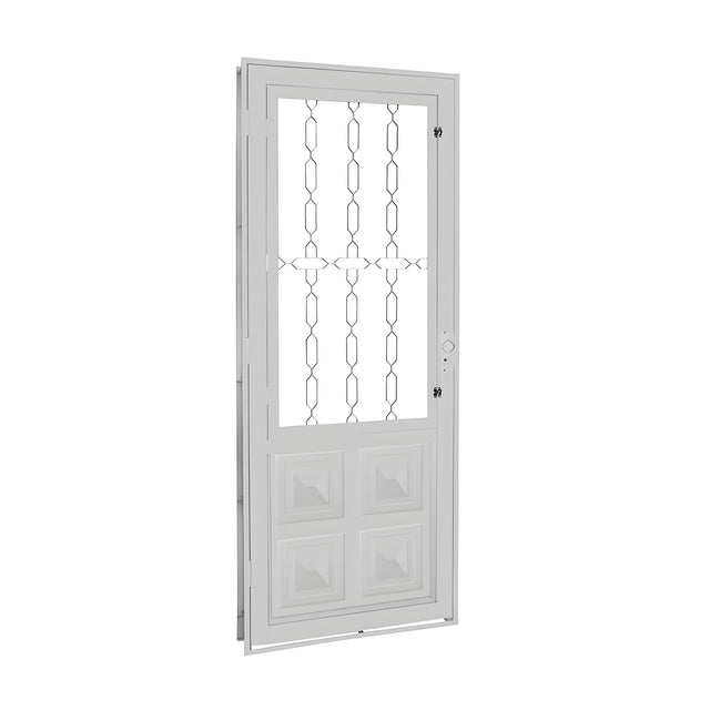 Porta Postigo SSP 080x210 VL Branco Esquerda Aluvid