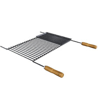 Grelha Uruguaia Mk Steel Barra Redonda Com Chapa 700x580mm