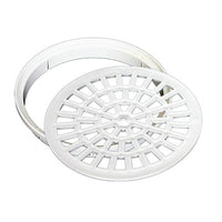 Grelha Redonda Para Caixa Sifonada 150mm Plástica Branca