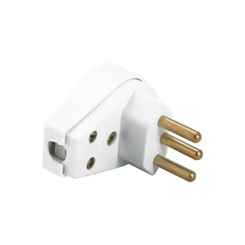 PLUG MACHO 90 2P + T 20A BRANCO C/PRENSA CABO TRAMONTINA