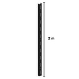 BRASFORMA TRILHO SIMPLES 2.00M PRETO