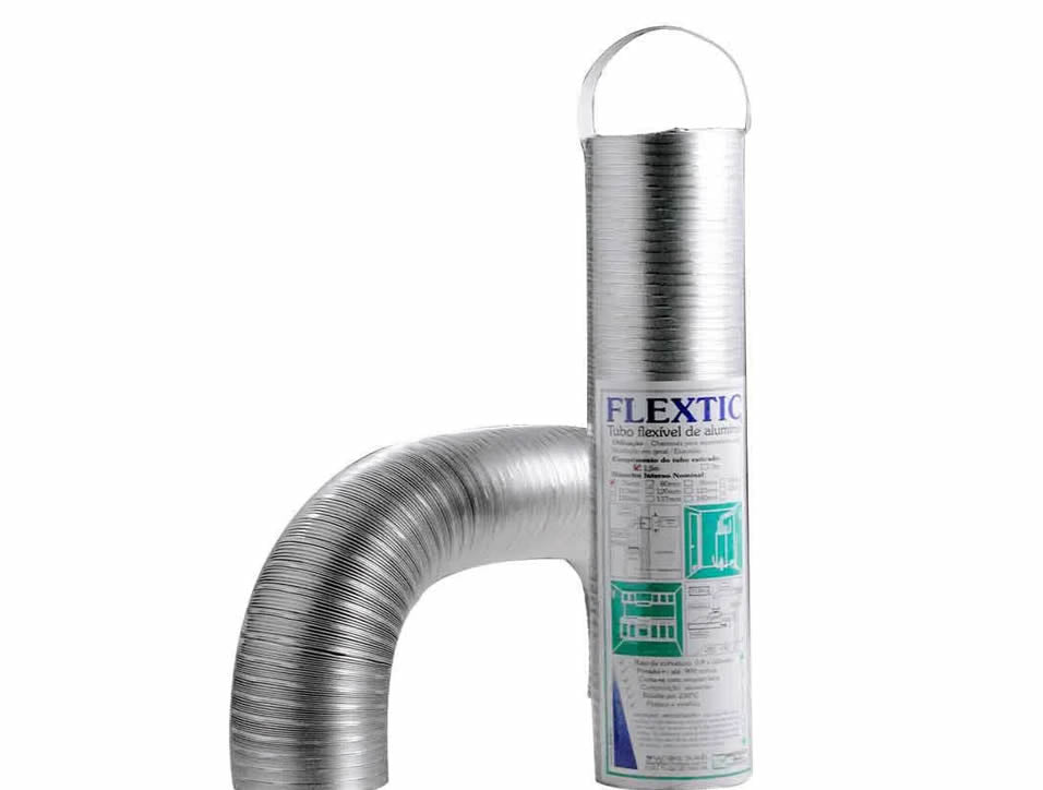 DUTO DE ALUMINIO 100MM 74 A 300 CM