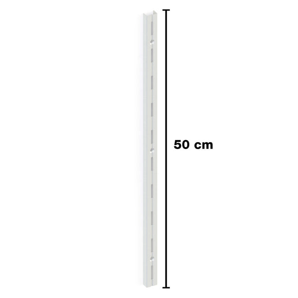 Trilho Simples De Encaixe 50cm Branco Brasforma