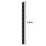 BRASFORMA TRILHO SIMPLES 1.50M PRETO