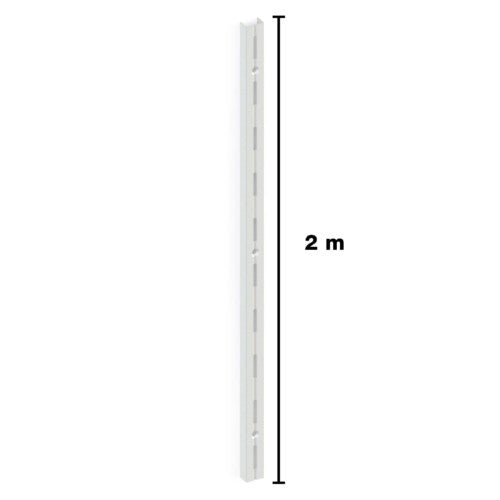 Trilho Simples Brasforma 2 Metros Branco