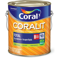 Esmalte Coralit Total Balance Coral Preto Base Água 3.6l