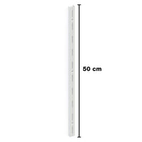 Trilho Simples De Encaixe 50cm Branco Brasforma