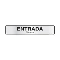 Placa De Entrada Em Alumínio 25x5cm Amanda Silva Dos Santos