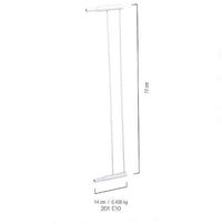 Extensor Para Grade De Proteção Kiddo 72cm X 14cm Branco