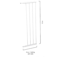 Extensor Para Grade De Proteção Kiddo 72cm X 24cm Branco